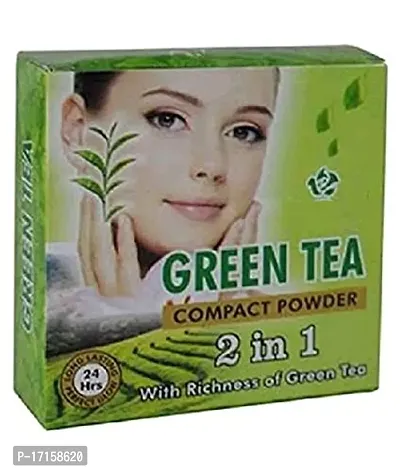 Elecsera 2IN1 COMPACT GREEN TEA Compact (Skin, 24 g)-thumb0