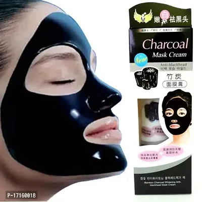 Elecsera Charcoal Anti-Blackhead Suction Mask Cream(130 Grams)-thumb0