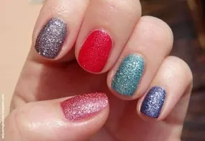 Elecsera Eye Shadow Glitter Powder Set and Nail Art Decoration 4x12= 48 g 48 g (Multicilor)-thumb4