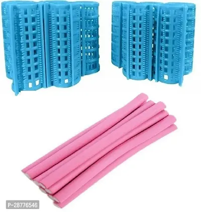 Beautiful Plastic Sponge Tool Salon Hairdressing Curlers Pack Of 10-thumb0