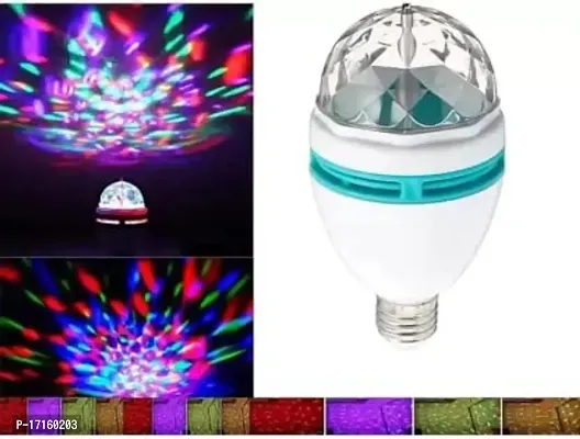 Elecsera (Diwali Light Rotating LED Crystal Bulb Magic Disco Light Night Lamp for Party Single Disco Ball (Ball Diameter: 2.5 cm)-thumb4