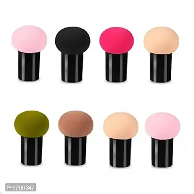 ShopCircuit Elastic Soft Mushroom Shape Beauty Blender/Puff | Pack of 8