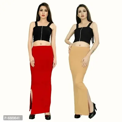 Womens Cotton Blend Saree Shapewear Pack of 2 - MULTIPACK