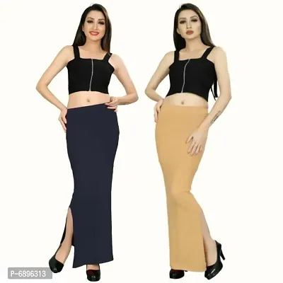 Womens Cotton Blend Saree Shapewear Pack of 2 - MULTIPACK