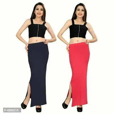 Womens Cotton Blend Saree Shapewear Pack of 2 - MULTIPACK-thumb0