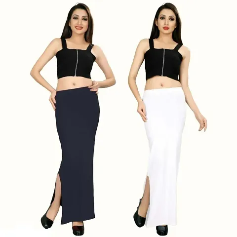 Pack Of 2 Womens Solid Saree Shapewear