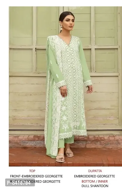 Georgette embroidered outlet dress material