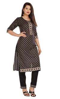 Trendy Rayon Kurti with Bottom Set for Women-thumb1