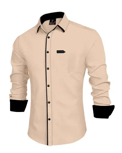 Best Selling Cotton Blend Long Sleeves Casual Shirt 