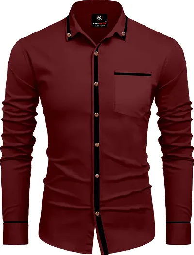 Men Solid Casual Shirt