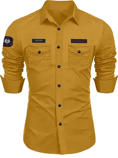 Men Solid Casual Shirt