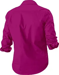 Men Solid Casual Pink Shirt-thumb1