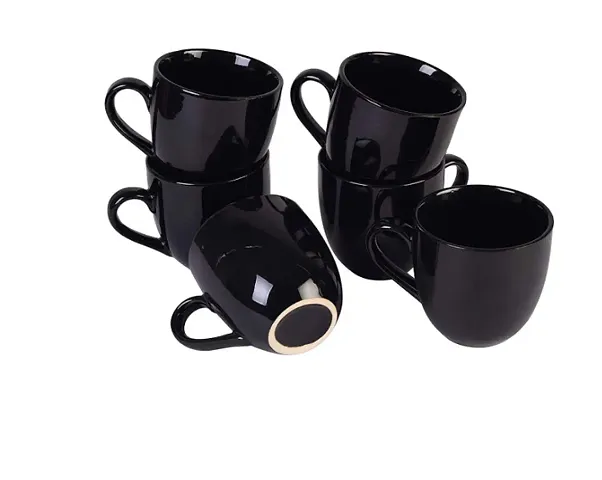 Ceramic Tea Cup Set of 6 Double Shade Design - 150 ml