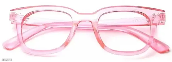 Fabulous Pink Plastic Square Sunglasses For Men-thumb0