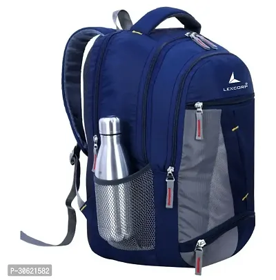 Stylish Navy Blue Polyester Backpacks For Women And Men-thumb0