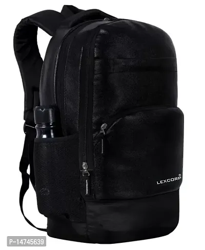 LEXCORP Medium 30 L Laptop Backpack ANTI THEFT FAUX LEATHER BACKPACK-thumb5