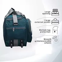 70 L Duffel With Wheels Waterproof Lightweight With Two Wheels- Regular Capacity With 3 Compartments-thumb1