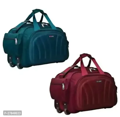 Fancy Nylon Travel Trolley Hand Carry Bags Combo