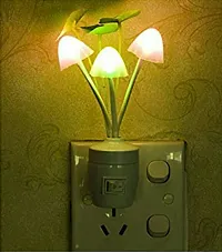 Mushroom Shape Colour Changing LED Night Light Lamp, with on-Off Switch Button (Pack off 3) (Design may be slightly different)-thumb1