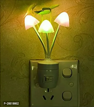 Mushroom Shape Colour Changing LED Night Light Lamp, with on-Off Switch Button (Pack off 3) (Design may be slightly different)-thumb2