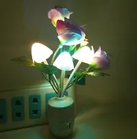Mushroom Shape Colour Changing LED Night Light Lamp, with on-Off Switch Button (Pack off 1) (Design may be slightly different)-thumb2