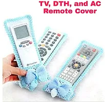 T.V Remote Cover | Dustproof Remote Cover Fits in 3 Different Sizes of Remotes - Set of 3 (Get Free Triangle Shape Mobile Stand)-thumb3