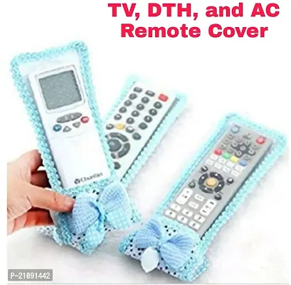 T.V Remote Cover | Dustproof Remote Cover Fits in 3 Different Sizes of Remotes - Set of 3 (Get Free Triangle Shape Mobile Stand)-thumb4