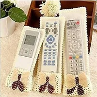 T.V Remote Cover | Dustproof Remote Cover Fits in 3 Different Sizes of Remotes - Set of 3 (Get Free Triangle Shape Mobile Stand)-thumb1