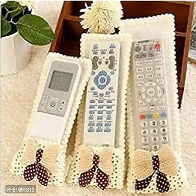 T.V Remote Cover | Dustproof Remote Cover Fits in 3 Different Sizes of Remotes - Set of 3 (Get Free Triangle Shape Mobile Stand)-thumb2