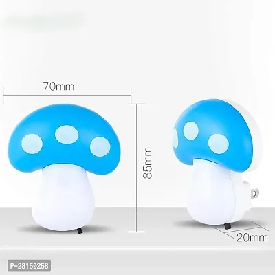 Mushroom Shaped Design Night Light for Bed Lamp Home Decor for Kids Favourite Birthday Party Return Gifts (Assorted) (Pack of 3)-thumb2