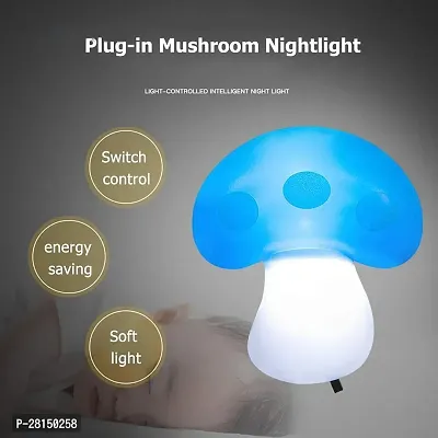 Mushroom Shaped Design Night Light for Bed Lamp Home Decor for Kids Favourite Birthday Party Return Gifts (Assorted) (Pack of 3)-thumb4