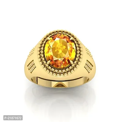 Reliable Unisex Yellow Metal Sapphire Adjustable Ring-thumb0