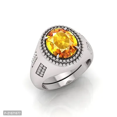 Reliable Unisex Yellow Metal Sapphire Adjustable Ring-thumb0