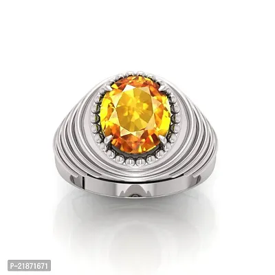 Reliable Unisex Yellow Metal Sapphire Adjustable Ring