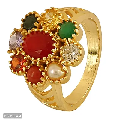 AAA+++ Navratan Ring For Adjustable Good Luck Kachua Finger Ring Jewelry For Men Women Boys  Girls