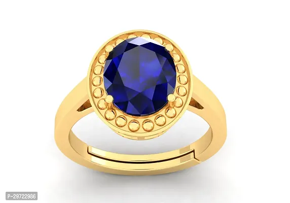 AMG GEMS 3.25 To 21.25 Ratti Neelam Stone Ring-thumb0