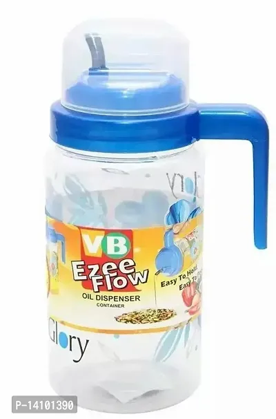 Ezee Flow Cooking Oil Dispenser/ Container Plastic  1000 Ml, Multicolour , Set Of 1-thumb0