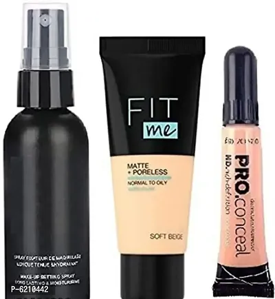 Face Makeup Foundation ,Fixer and Pro Concealer