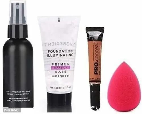 Face Makeup Fixer, Primer ,Pro Concealerand Blander