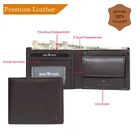 BAGMAN Men's Genuine Leather Wallet | Elegant and Stylist Wallet with RFID Protected-thumb4