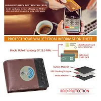 BAGMAN Men's Wallet - Genuine Leather Bi-fold Wallet | RFID Protected - Wallet for Men-thumb4