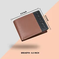 BAGMAN Mens Wallet - Genuine Leather Bi-fold Wallet   RFID Protected - Wallet for Men-thumb2