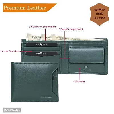 BAGMAN Genuine Leather Wallets for Men | RFID Protected Leather Wallet-thumb5