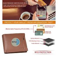 BAGMAN Genuine Leather Wallets for Men   RFID Protected Leather Wallet-thumb2