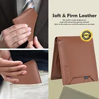 BAGMAN Genuine Leather Wallets for Men   RFID Protected Leather Wallet-thumb3