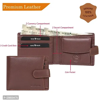 BAGMAN Men's Genuine Leather Wallet-thumb4