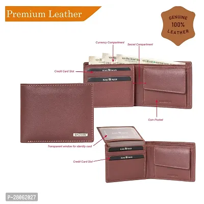 BAGMAN Genuine Leather Wallet for Men   RFID Protected-thumb3