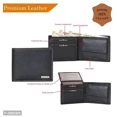 BAGMAN Genuine Leather Wallet for Men | RFID Protected-thumb4