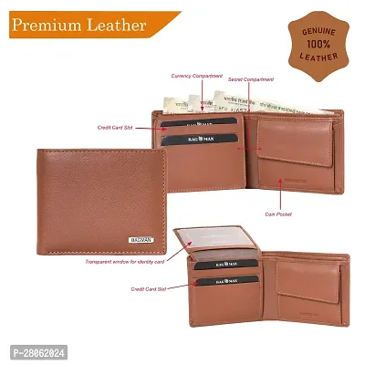 BAGMAN Genuine Leather Wallet for Men | RFID Protected-thumb3