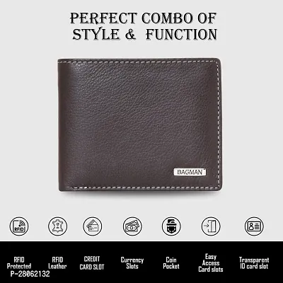 BAGMAN Leather Wallet for Men | RFID Protected-thumb2